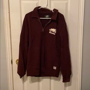 ROOTS quarter zip